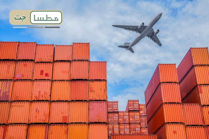 هواپیما و کانتینر